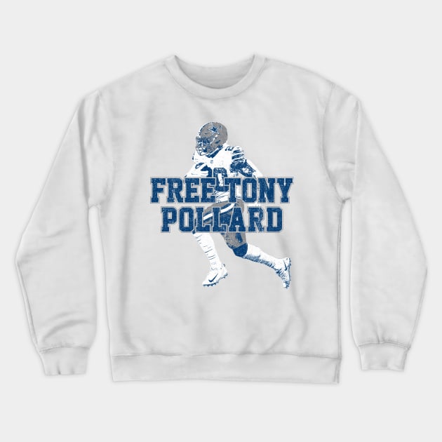 Free Tony Pollard (Variant) Crewneck Sweatshirt by huckblade